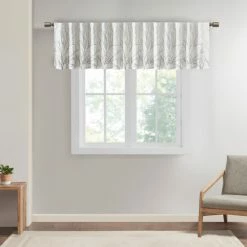 Deals 😉 Madison Park Eliza Faux Silk Embroidered Window Valance - 50 X 18" Chocolate 🤩