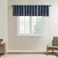 Deals 😉 Madison Park Eliza Faux Silk Embroidered Window Valance - 50 X 18" Chocolate 🤩 -Madison Park Sales unnamed file 1068