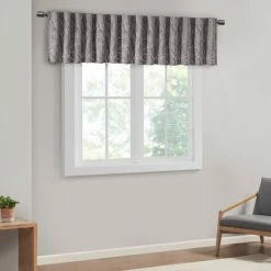 Deals 😉 Madison Park Eliza Faux Silk Embroidered Window Valance - 50 X 18" Chocolate 🤩 -Madison Park Sales unnamed file 1071