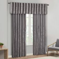 Deals 😉 Madison Park Eliza Faux Silk Embroidered Window Valance - 50 X 18" Chocolate 🤩 -Madison Park Sales unnamed file 1073