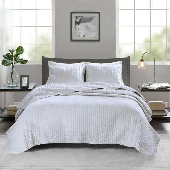 Best Pirce ๐ Madison Park Jaxson Reversible Coverlet Set Spice ๐ 3 Best Pirce ๐ Madison Park Jaxson Reversible Coverlet Set Spice ๐