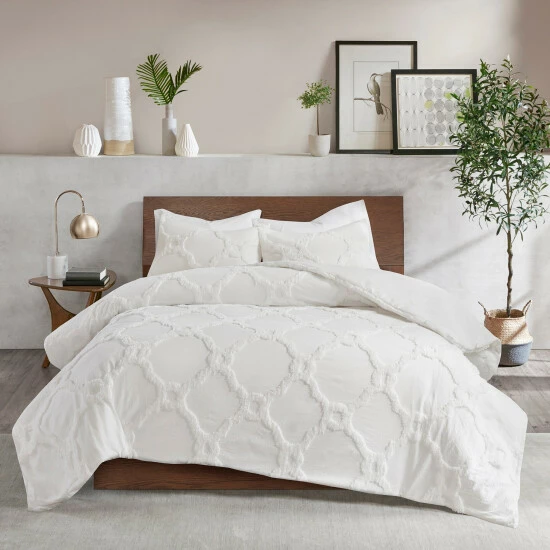 Best Sale โ Madison Park Nollie Tufted Chenille Geometric Comforter Set Off White ๐ 3 Best Sale โ Madison Park Nollie Tufted Chenille Geometric Comforter Set Off White ๐