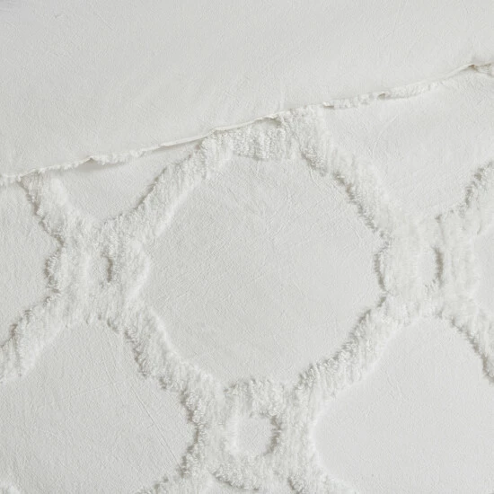 Best Sale โ Madison Park Nollie Tufted Chenille Geometric Comforter Set Off White ๐ 4 Best Sale โ Madison Park Nollie Tufted Chenille Geometric Comforter Set Off White ๐ - Image 2