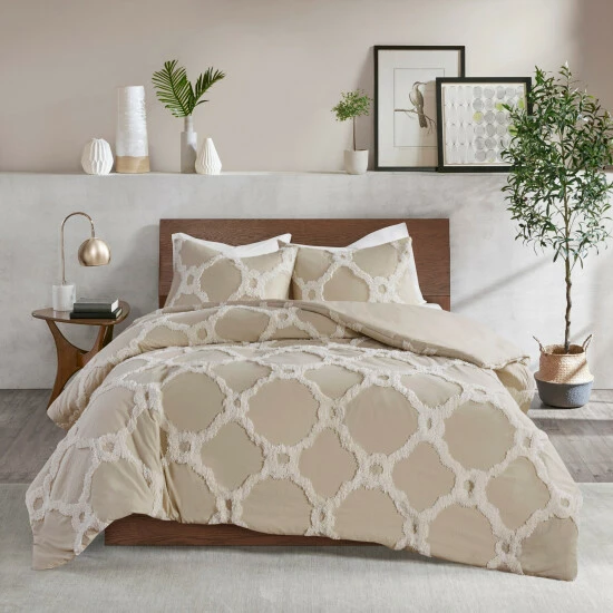 Best Sale โ Madison Park Nollie Tufted Chenille Geometric Comforter Set Off White ๐ 11 Best Sale โ Madison Park Nollie Tufted Chenille Geometric Comforter Set Off White ๐ - Image 9