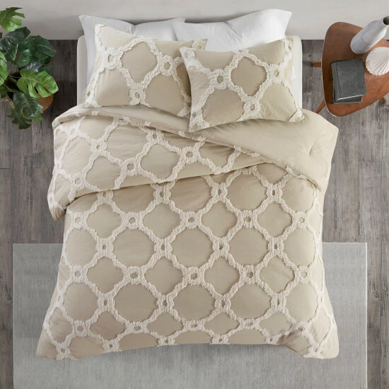 Best Sale โ Madison Park Nollie Tufted Chenille Geometric Comforter Set Off White ๐ 12 Best Sale โ Madison Park Nollie Tufted Chenille Geometric Comforter Set Off White ๐ - Image 10
