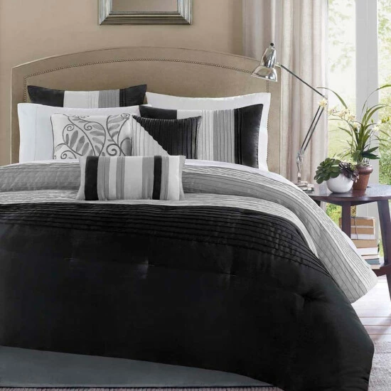 Top 10 🎁 Madison Park Infinity Black 7-piece Comforter Set ✨ 3 Top 10 🎁 Madison Park Infinity Black 7-piece Comforter Set ✨