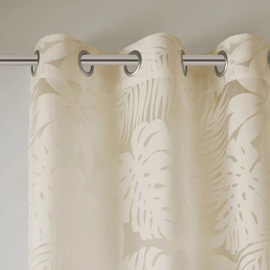 Best Pirce 🥰 Madison Park Kauna Palm Leaf Burnout Window Sheer Natural 🤩 6 Best Pirce 🥰 Madison Park Kauna Palm Leaf Burnout Window Sheer Natural 🤩 - Image 4