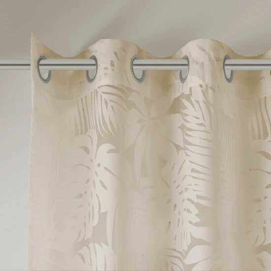 Best Pirce 🥰 Madison Park Kauna Palm Leaf Burnout Window Sheer Natural 🤩 7 Best Pirce 🥰 Madison Park Kauna Palm Leaf Burnout Window Sheer Natural 🤩 - Image 5