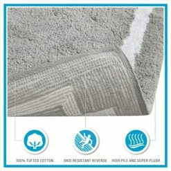Cheap ✔️ Madison Park Ethan Cotton Tufted Bath Rug Grey 🎁 -Madison Park Sales unnamed file 120