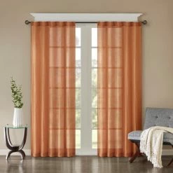 Buy ❤️ Madison Park Kaylee Solid Crushed Sheer Window Curtain Pair Spice ⭐ 14 Buy ❤️ Madison Park Kaylee Solid Crushed Sheer Window Curtain Pair Spice ⭐ -Madison Park Sales unnamed file 1208