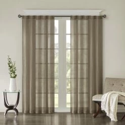 Buy ❤️ Madison Park Kaylee Solid Crushed Sheer Window Curtain Pair Spice ⭐ 16 Buy ❤️ Madison Park Kaylee Solid Crushed Sheer Window Curtain Pair Spice ⭐ -Madison Park Sales unnamed file 1210