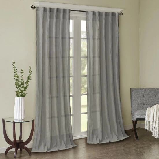 Buy ❤️ Madison Park Kaylee Solid Crushed Sheer Window Curtain Pair Spice ⭐ 9 Buy ❤️ Madison Park Kaylee Solid Crushed Sheer Window Curtain Pair Spice ⭐ - Image 7