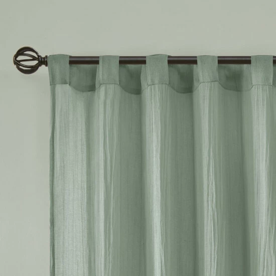 Buy ❤️ Madison Park Kaylee Solid Crushed Sheer Window Curtain Pair Spice ⭐ 12 Buy ❤️ Madison Park Kaylee Solid Crushed Sheer Window Curtain Pair Spice ⭐ - Image 10