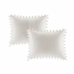 Cheap 👍 Madison Park Tracie Pom Pom Cotton Comforter Set Ivory ✔️ -Madison Park Sales unnamed file 1235