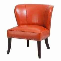 Brand new 😉 Madison Park Sheldon Orange Concave Back Armless Accent Chair 🧨 -Madison Park Sales unnamed file 1248