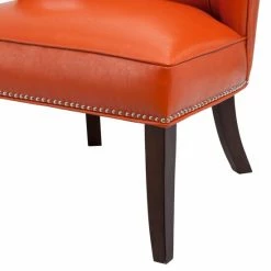 Brand new 😉 Madison Park Sheldon Orange Concave Back Armless Accent Chair 🧨 -Madison Park Sales unnamed file 1250