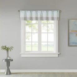Brand new 🔥 Madison Park Infinity Polyoni Pintuck Window Valance Black 👏 -Madison Park Sales unnamed file 1284