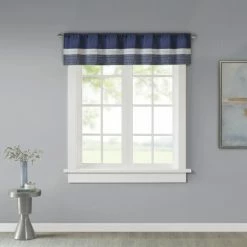 Brand new 🔥 Madison Park Infinity Polyoni Pintuck Window Valance Black 👏 -Madison Park Sales unnamed file 1285