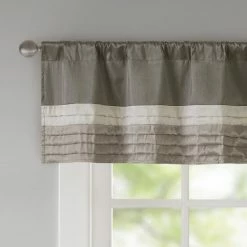 Brand new 🔥 Madison Park Infinity Polyoni Pintuck Window Valance Black 👏 -Madison Park Sales unnamed file 1290