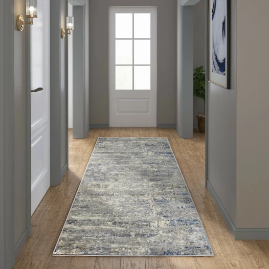 Promo ๐ Madison Park Marie Blue/ Cream Abstract Area Rug ๐ฅฐ 5 Promo ๐ Madison Park Marie Blue/ Cream Abstract Area Rug ๐ฅฐ - Image 3