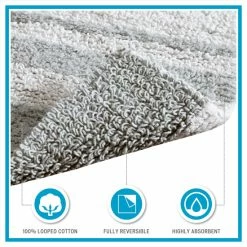Outlet 🛒 Madison Park Spa Cotton Reversible Bath Rug Blue 😉 15 Outlet 🛒 Madison Park Spa Cotton Reversible Bath Rug Blue 😉 -Madison Park Sales unnamed file 1371
