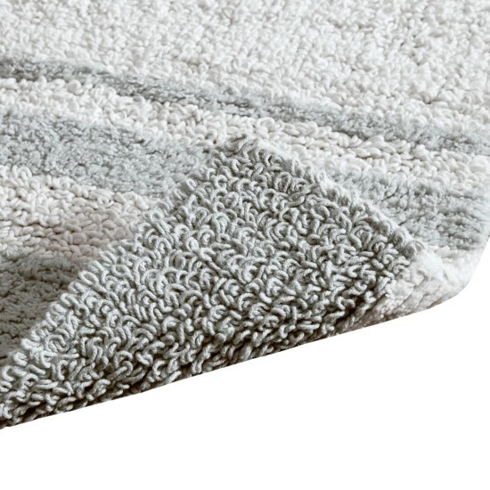 Outlet 🛒 Madison Park Spa Cotton Reversible Bath Rug Blue 😉 11 Outlet 🛒 Madison Park Spa Cotton Reversible Bath Rug Blue 😉 - Image 9