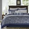Hot Sale 👍 Madison Park Whitman Navy Paisley Jacquard 12-piece Bedding Set ⭐ -Madison Park Sales unnamed file 1407