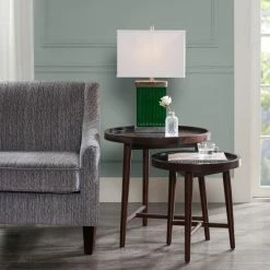 Buy 👏 Madison Park Intersect Ebony Nesting Tables (Set Of 2) ⌛