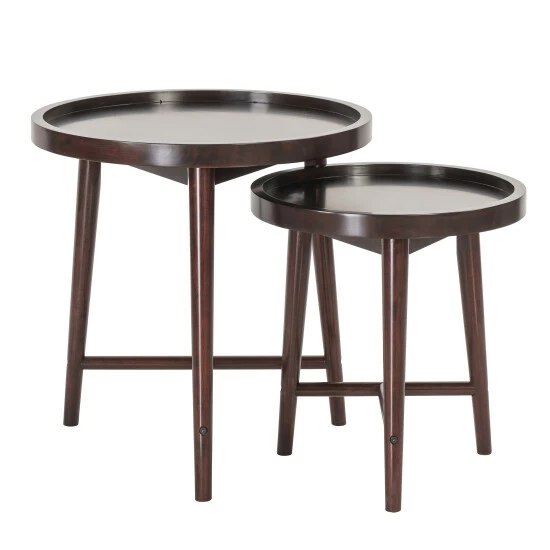 Buy ๐ Madison Park Intersect Ebony Nesting Tables (Set Of 2) โ 6 Buy ๐ Madison Park Intersect Ebony Nesting Tables (Set Of 2) โ - Image 4