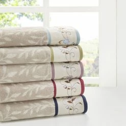 Madison Park Sales 27 Flash Sale ๐ Madison Park Belle Embroidered Cotton Jacquard 6-piece Towel Set ๐งจ