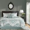 Coupon ✔️ Madison Park Larissa Aqua Printed 7 Piece Comforter Set 😉 -Madison Park Sales unnamed file 1469