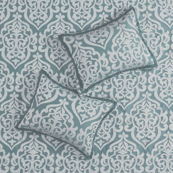 Promo ๐งจ Madison Park Dillon 8 Piece Jacquard Comforter Set Aqua โญ 12 Promo ๐งจ Madison Park Dillon 8 Piece Jacquard Comforter Set Aqua โญ - Image 10