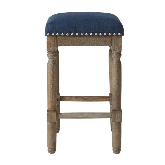 Promo 🎉 Madison Park Kagen Navy Stool (Set Of 2) 👏 7 Promo 🎉 Madison Park Kagen Navy Stool (Set Of 2) 👏 - Image 5