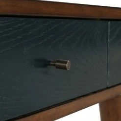 Hot Sale 😀 Madison Park Howard 3-drawer Writing Desk Pecan/ Blue 👏 -Madison Park Sales unnamed file 1516