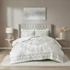 Discount 😀 Madison Park Juliana Ivory/ Taupe Tufted Cotton Chenille Comforter Set ⭐