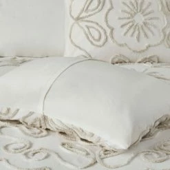 Discount 😀 Madison Park Juliana Ivory/ Taupe Tufted Cotton Chenille Comforter Set ⭐ -Madison Park Sales unnamed file 1536