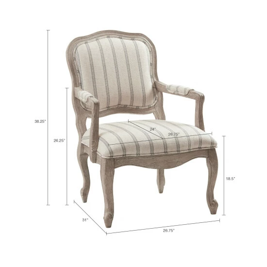 Outlet โญ Madison Park Charlotte Natural Camel Back Exposed Wood Chair ๐ 11 Outlet โญ Madison Park Charlotte Natural Camel Back Exposed Wood Chair ๐ - Image 9