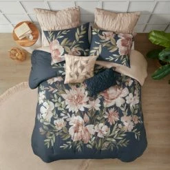 Best Sale 🎁 Madison Park Maia Navy Blush Floral Print 8-piece Cotton Comforter Set 😀 -Madison Park Sales unnamed file 1560
