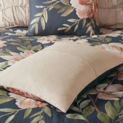 Best Sale 🎁 Madison Park Maia Navy Blush Floral Print 8-piece Cotton Comforter Set 😀 -Madison Park Sales unnamed file 1565