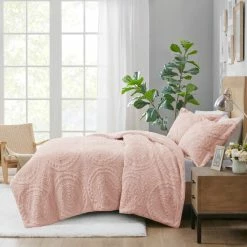 Wholesale ⭐ Madison Park Nova Embroidered Medallion Faux Fur Plush Comforter Set Blush 😉 -Madison Park Sales unnamed file 1569