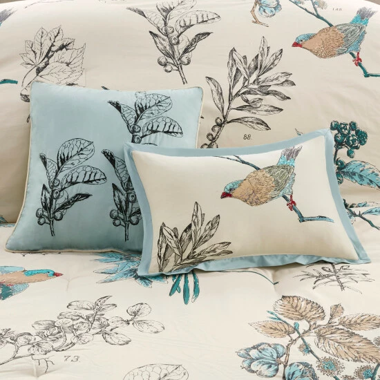Buy ๐ Madison Park Pierce Printed Bird Pattern Cotton Twill 7-piece Comforter Set ๐ 7 Buy ๐ Madison Park Pierce Printed Bird Pattern Cotton Twill 7-piece Comforter Set ๐ - Image 5