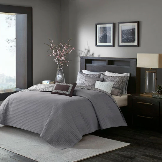 Best Pirce ๐ Madison Park Melody 6 Piece Reversible Jacquard Coverlet Set Grey/taupe ๐ฅ 5 Best Pirce ๐ Madison Park Melody 6 Piece Reversible Jacquard Coverlet Set Grey/taupe ๐ฅ - Image 3