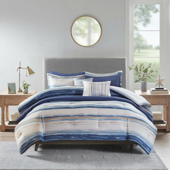 Top 10 ๐ฏ Madison Park Anchorage 8 Piece Printed Seersucker Comforter And Coverlet Set Collection Blue โ 3 Top 10 ๐ฏ Madison Park Anchorage 8 Piece Printed Seersucker Comforter And Coverlet Set Collection Blue โ