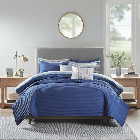 Top 10 ๐ฏ Madison Park Anchorage 8 Piece Printed Seersucker Comforter And Coverlet Set Collection Blue โ 4 Top 10 ๐ฏ Madison Park Anchorage 8 Piece Printed Seersucker Comforter And Coverlet Set Collection Blue โ - Image 2
