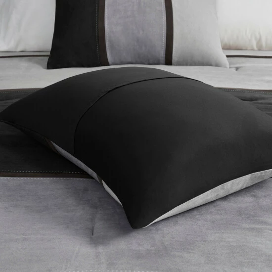 Outlet π Madison Park Hanover 7 Piece Faux Suede Comforter Set Brown π― 9 Outlet π Madison Park Hanover 7 Piece Faux Suede Comforter Set Brown π― - Image 7