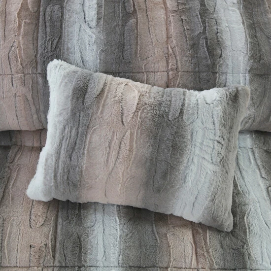 Best Pirce ๐ Madison Park Marselle Faux Fur Comforter Set Sand ๐งจ 7 Best Pirce ๐ Madison Park Marselle Faux Fur Comforter Set Sand ๐งจ - Image 5