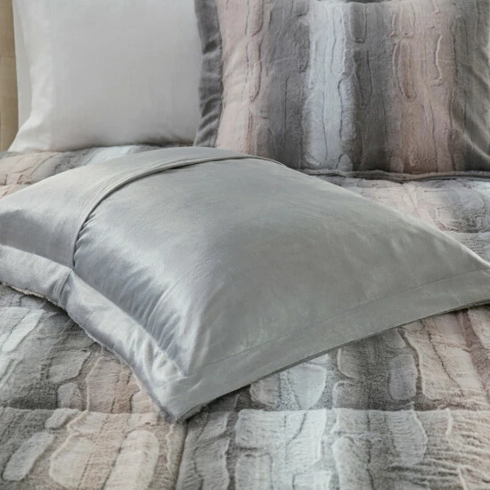 Best Pirce ๐ Madison Park Marselle Faux Fur Comforter Set Sand ๐งจ 8 Best Pirce ๐ Madison Park Marselle Faux Fur Comforter Set Sand ๐งจ - Image 6