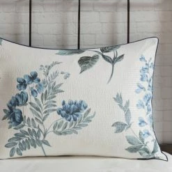 Promo ⌛ Madison Park Monah Blue 7 Piece Printed Seersucker Comforter Set With Throw Blanket ❤️ -Madison Park Sales unnamed file 1772