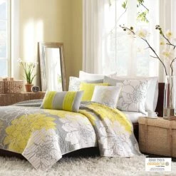 Best Sale 🧨 Madison Park Brianna 6 Piece Reversible Cotton Printed Coverlet Set Grey/blush 🌟 -Madison Park Sales unnamed file 1806