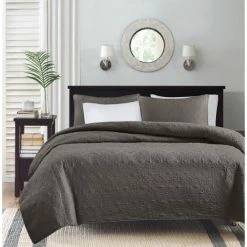 Flash Sale 😉 Madison Park Mansfield Reversible Coverlet Set Grey 🎉 -Madison Park Sales unnamed file 183